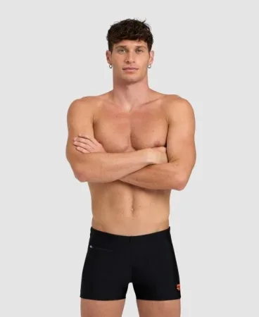 Плавки боксери для чоловіків Arena ZIP SWIM SHORT Чорні 006159 500 Оригінал 100