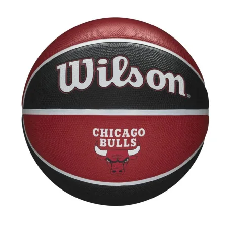 М'яч баскетбольний в подарунковій коробці + насос Wilson NBA TEAM TRIBUTE BSKT CHI BULLS S розмір 7 WZ4021501 XP Оригінал