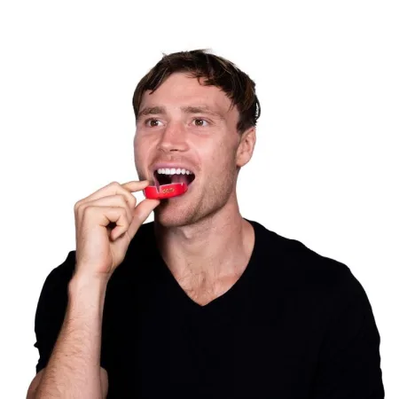 Капа OPRO Gold доросла (вік 11+) Red/Pearl (art.102504004)