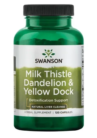 Milk Thistle Dandelion-Yellow Dock - 120 капсул