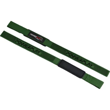 Лямки для тяги PowerPlay 7064 Lifting Gym Straps зелені