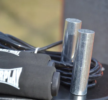 Скакалка скоростная PowerPlay 4211 X ROPE с утяжелителями - 120 г*2 чёрная 3 м