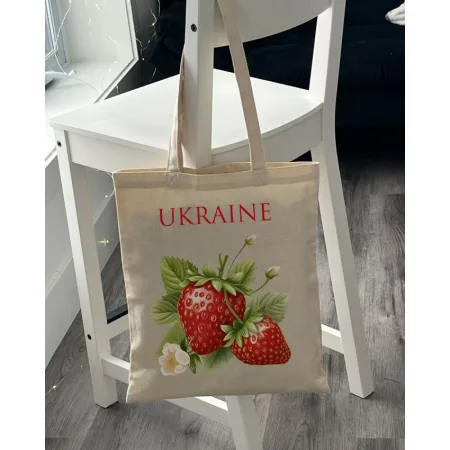 Екошопер BookOpt BK4086 полуниця. дивовижні ласощі, даровані природою бежевий універсальний