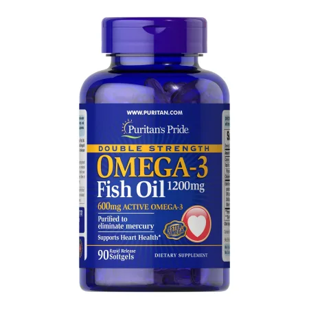 подвійної сили Omega-3 Fish Oil 1200 мг/600 мг Omega-3 - 90 софтгель