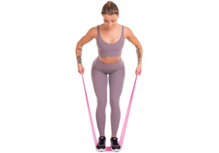 Стрічка латексна EasyFit 0,35 мм для пілатеса та йоги зелена