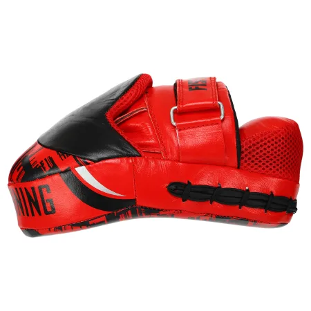 Лапа вигнута для боксу та єдиноборств FISTRAGE FURIOUS 2 шт червоний-чорний