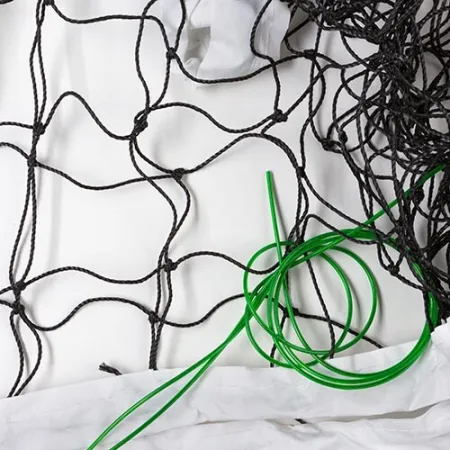 Сітка для волейболу тросом чорний