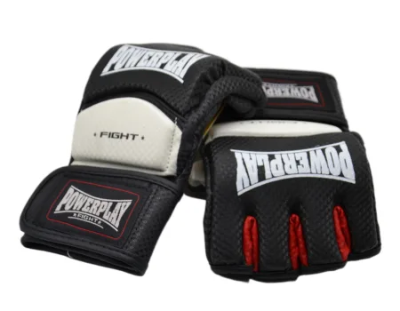 Рукавиці для MMA PowerPlay 3075 Чорні-Білі M