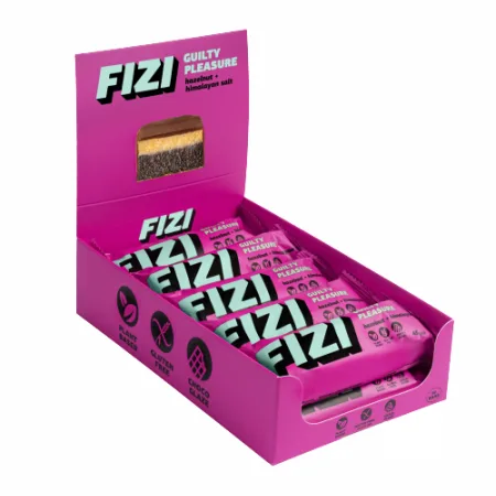 FIZI Chocolate Bar - 10x45 г лісовий горіх гімалайська сіль