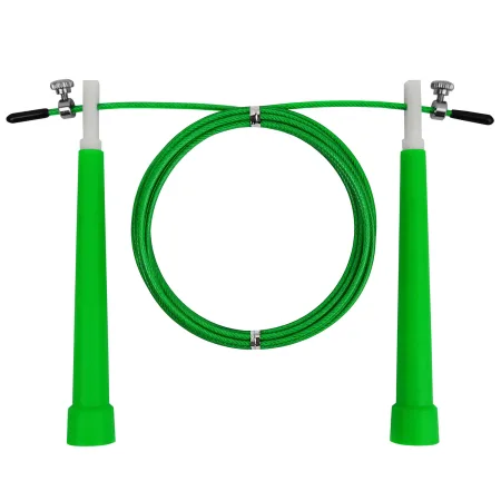 Скакалка EasyFit Speed Cable Rope 3 м зі сталевим тросом, зелена