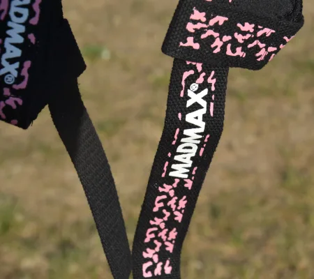 Лямки для тяги MadMax Camo Power Wrist Straps Camo/Pink