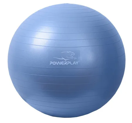 Мяч для фитнеса фитбол PowerPlay 4001 Ø65 cm Gymball синий + насос