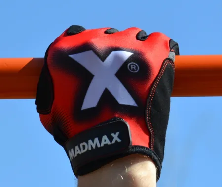 Рукавички для фітнесу MadMax MXG-101 X Gloves Black/Grey/Red S