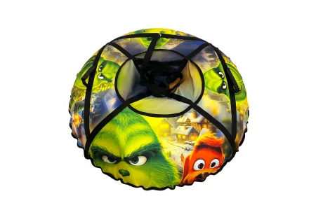 Inflatable tubing sled ватрушка with chamber "Grinch" 120 cm