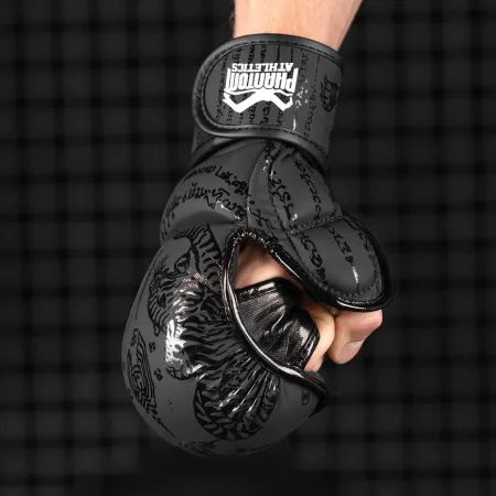 Рукавиці для ММА Phantom Muay Thai Black L/XL (капа в подарунок)