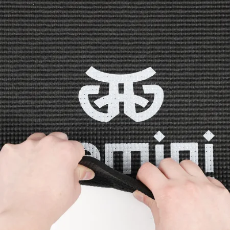 Килимок для фітнесу та йоги PVC Sport PVCY-6BK 173 см 61 см 6 мм чорний