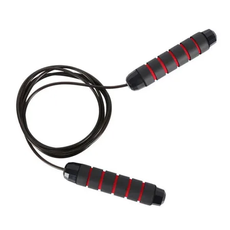 Скакалка скоростная PowerPlay 4210 Power Weighted Jump Rope чёрная 2,7 m