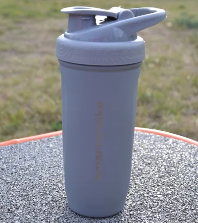 Шейкер спортивный SmartShake металлический Reforce Stainless Steel 900 мл серый