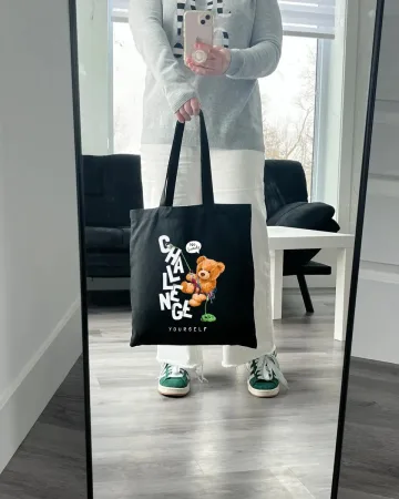 Екошопер BookOpt ВК4059 Teddy Bear (Challenge) чорний