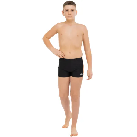 Плавки боксери для хлопчиків для плавання YINGFA вік 4-16 років чорний-оранжевий - 16