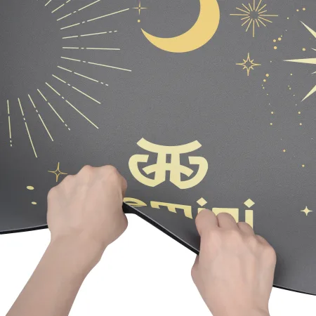 Yoga Mat Rubber Polyurethane Pro ILLustration Sport Pro 183 cm*68 cm*5 mm Dark Gray