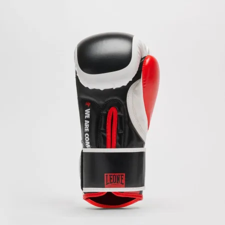 Боксерські рукавиці Leone GN333 LOGO WACS Black 16 унцій (капу в комплекті)