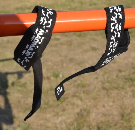 Лямки для тяги MadMax Camo Power Wrist Straps Camo/White