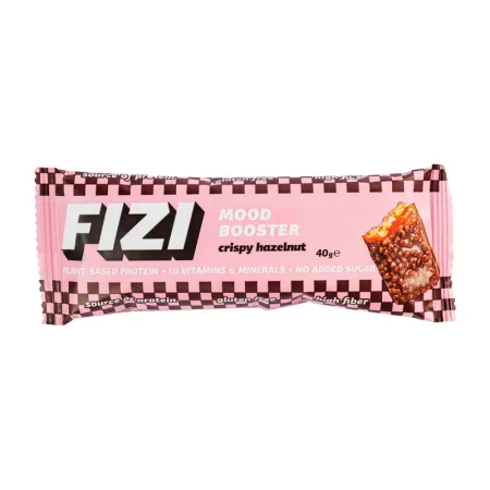 Fizi Mood Booster Bar - 40 г хрусткий ліщиновий горіх