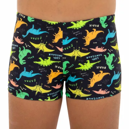 Плавки боксеры для мальчиков для плавания динозавры 6-8 лет черный 6