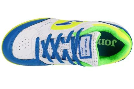 Сороконіжки дитячі Joma TOP FLEX JR Дет 33 розмір TPJW2402TF біло-жовто-сині (Оригінал)