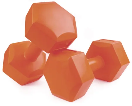 Гантелі композитні PowerPlay 4124 Hercules 2*1 кг. Помаранчеві (пара - 2шт.)