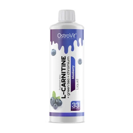 L-Carnitine Liquid + Green Tea + Chromium - 500 мл, чорниця