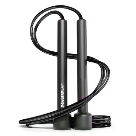 Скакалка PowerPlay 4201 Basic Jump Rope чорна 2,8 m.