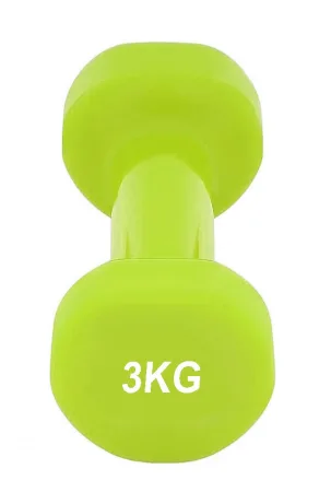 Гантель вінілова PowerPlay 4125 Achilles - 3 кг. зелена 1 шт.