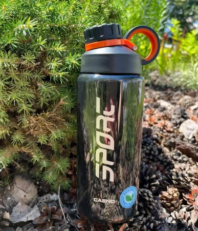 Пляшка для води CASNO - 800 мл KXN-1235 сіра