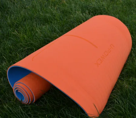 Yoga and fitness mat U-POWEX TPE Yoga mat Orange/Blue (183x61x0.6)