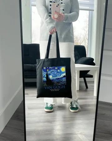Екошопер BookOpt ВК4062 VAN GOGH «зоряна ніч» чорний
