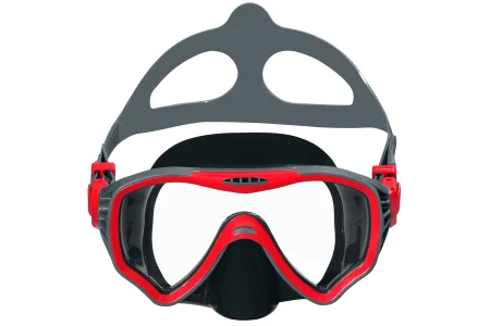 Маска для плавання BESTWAY 14+ 22074 сіро-червоний