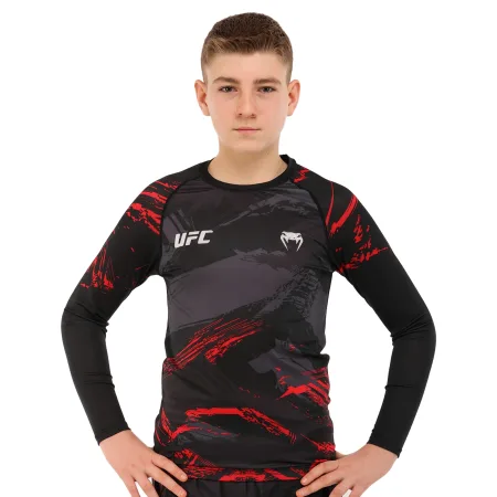 Костюм компресійний дитячий рашгард лонгслів штани і шорти VNM чорний-червоний 9529B-9629B-V5020 XS