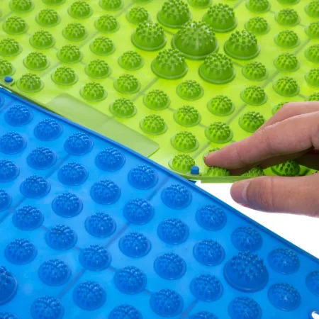 Килимок пазл ортопедичний масажний 38.5 см 28 см Фіолетовий - 240-260 г