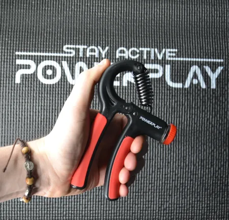 Еспандер кистьовий PowerPlay PP-4323 з регульованим навантаженням 10-40 кг. Strength Grip чорно-червоний