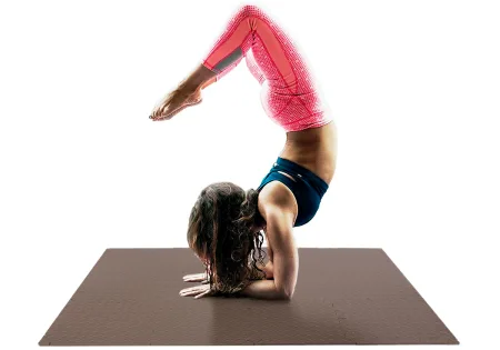 Татамі мат EasyFit 8 шт (30х30х1 см) хвіст ластівки коричневий