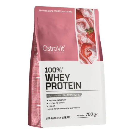 100% Whey Protein - 700 г полуничний крем