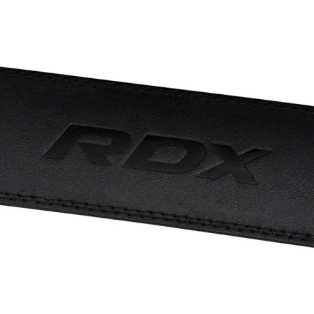 Пояс для важкої атлетики RDX 4 шкіряний Full Black 2XL