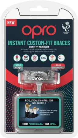 Капа OPRO Instant Single Colour Braces доросла (вік 11+) Clear (art.102522007)