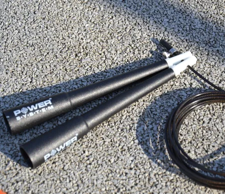 Скакалка швидкісна Power System PS-4033 Crossfit Jump Rope Чорний 2,8 m.