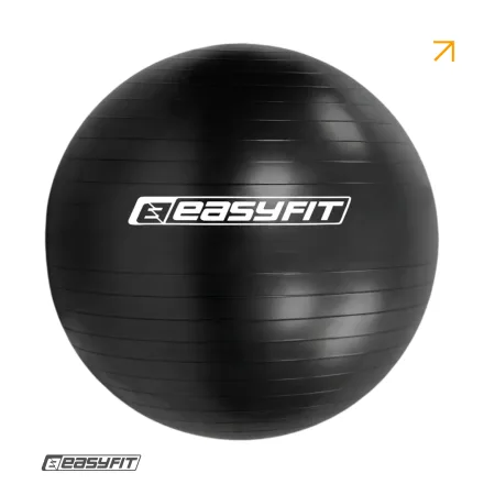 М'яч для фітнесу EasyFit BalanceBall 55 см чорний
