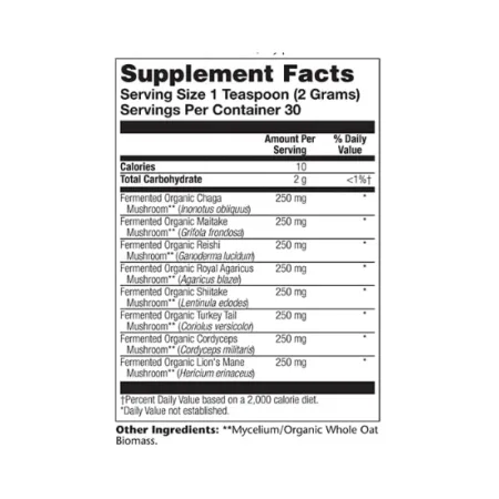 Organic Fermented Mushroom Complete 2000 мг - 60 г